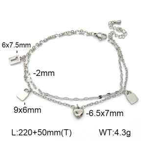 Stainless Steel Anklets  7A9000080bbov-669