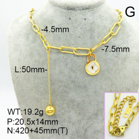 Stainless Steel Necklace  7N4000180bvpl-669