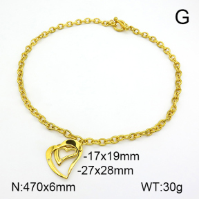 Stainless Steel Necklace  7N2000283bbov-368