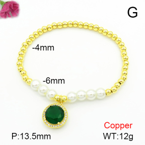Fashion Copper Bracelet  F7B400642bbml-L024