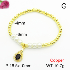 Fashion Copper Bracelet  F7B400671bbml-L024