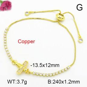 Fashion Copper Bracelet  F7B400709ablb-L024