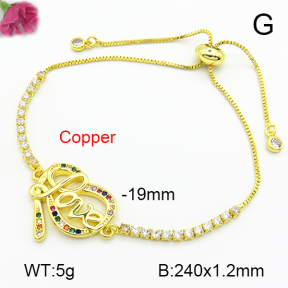 Fashion Copper Bracelet  F7B400711bbml-L024