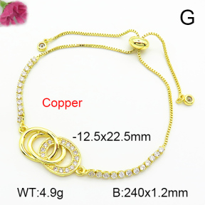 Fashion Copper Bracelet  F7B400719bbml-L024