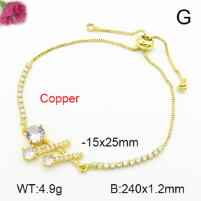 Fashion Copper Bracelet  F7B400725bbml-L024