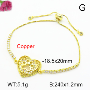 Fashion Copper Bracelet  F7B400734bbml-L024