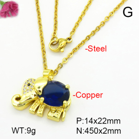 Fashion Copper Necklace  F7N401054aajl-L024