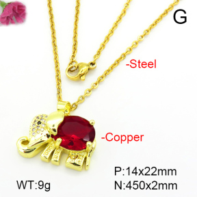 Fashion Copper Necklace  F7N401056aajl-L024