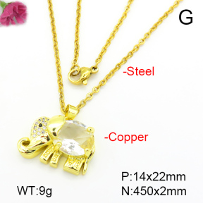 Fashion Copper Necklace  F7N401058aajl-L024