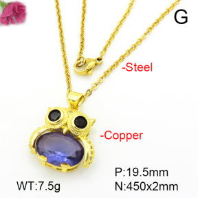 Fashion Copper Necklace  F7N401059baka-L024