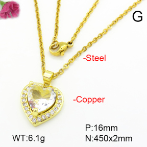 Fashion Copper Necklace  F7N401064aajl-L024