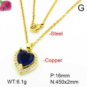 Fashion Copper Necklace  F7N401066aajl-L024