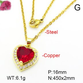 Fashion Copper Necklace  F7N401067aajl-L024