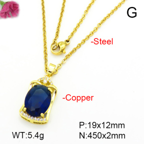 Fashion Copper Necklace  F7N401076aajl-L024