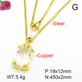 Fashion Copper Necklace  F7N401079aajl-L024