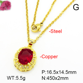 Fashion Copper Necklace  F7N401081aajl-L024