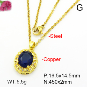 Fashion Copper Necklace  F7N401084aajl-L024