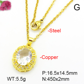 Fashion Copper Necklace  F7N401085aajl-L024