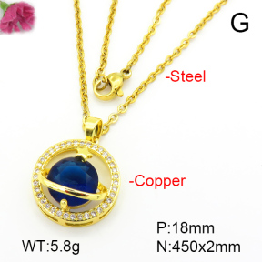 Fashion Copper Necklace  F7N401086aajl-L024