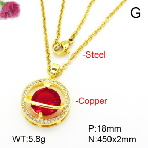Fashion Copper Necklace  F7N401088aajl-L024