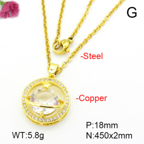 Fashion Copper Necklace  F7N401089aajl-L024
