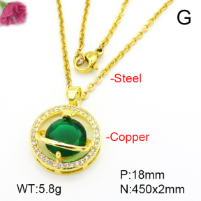 Fashion Copper Necklace  F7N401091aajl-L024