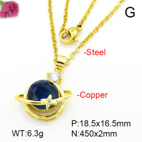 Fashion Copper Necklace  F7N401096avja-L024