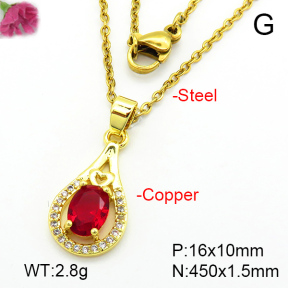 Fashion Copper Necklace  F7N401114aajl-L024
