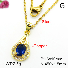 Fashion Copper Necklace  F7N401115aajl-L024