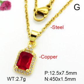 Fashion Copper Necklace  F7N401119aajl-L024
