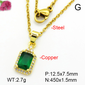 Fashion Copper Necklace  F7N401121aajl-L024