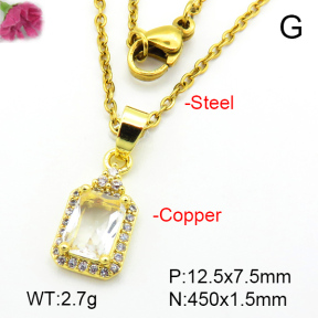 Fashion Copper Necklace  F7N401122aajl-L024