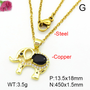 Fashion Copper Necklace  F7N401126aajl-L024