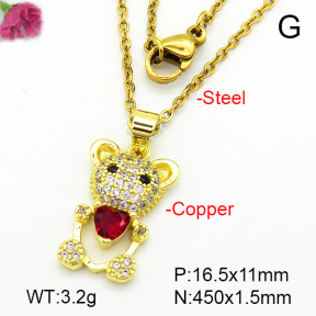 Fashion Copper Necklace  F7N401134aajl-L024
