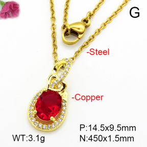 Fashion Copper Necklace  F7N401135aajl-L024