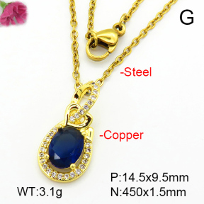 Fashion Copper Necklace  F7N401136aajl-L024