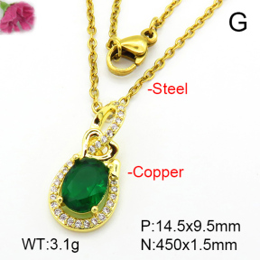 Fashion Copper Necklace  F7N401137aajl-L024