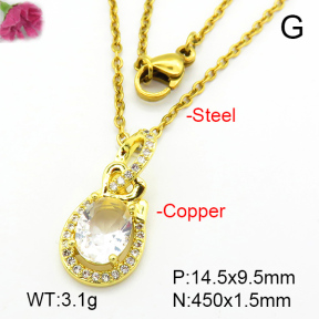 Fashion Copper Necklace  F7N401139aajl-L024