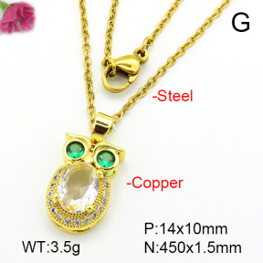 Fashion Copper Necklace  F7N401142aajl-L024