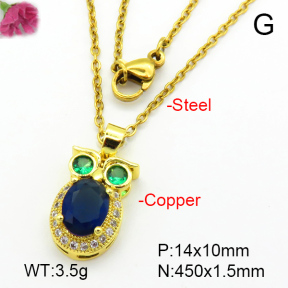 Fashion Copper Necklace  F7N401144aajl-L024