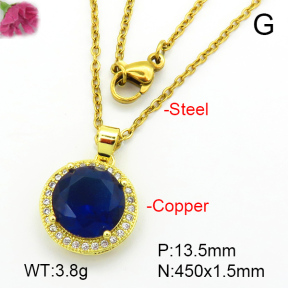 Fashion Copper Necklace  F7N401164aajl-L024