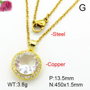 Fashion Copper Necklace  F7N401165aajl-L024