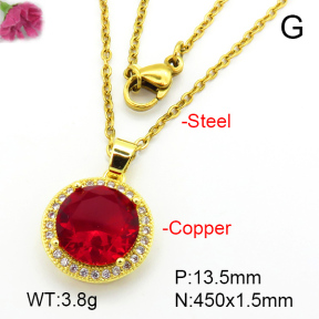 Fashion Copper Necklace  F7N401166aajl-L024