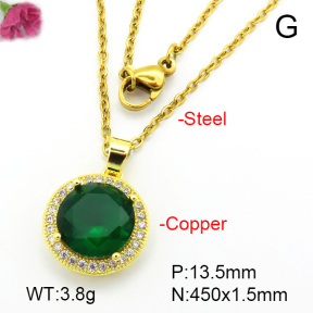 Fashion Copper Necklace  F7N401167aajl-L024