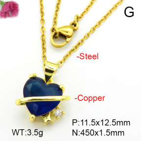 Fashion Copper Necklace  F7N401172avja-L024