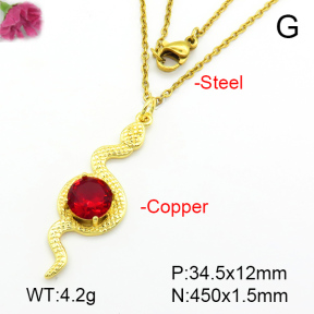 Fashion Copper Necklace  F7N401174avja-L024