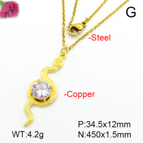 Fashion Copper Necklace  F7N401177avja-L024