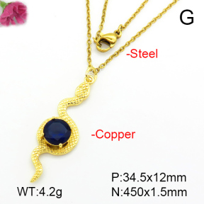 Fashion Copper Necklace  F7N401178avja-L024