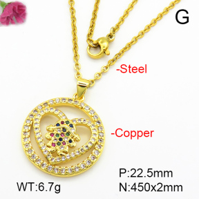 Fashion Copper Necklace  F7N401181ablb-L024
