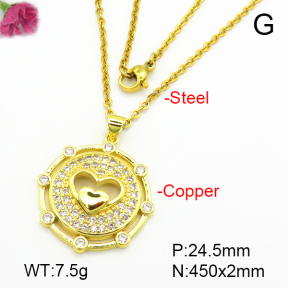 Fashion Copper Necklace  F7N401184baka-L024
